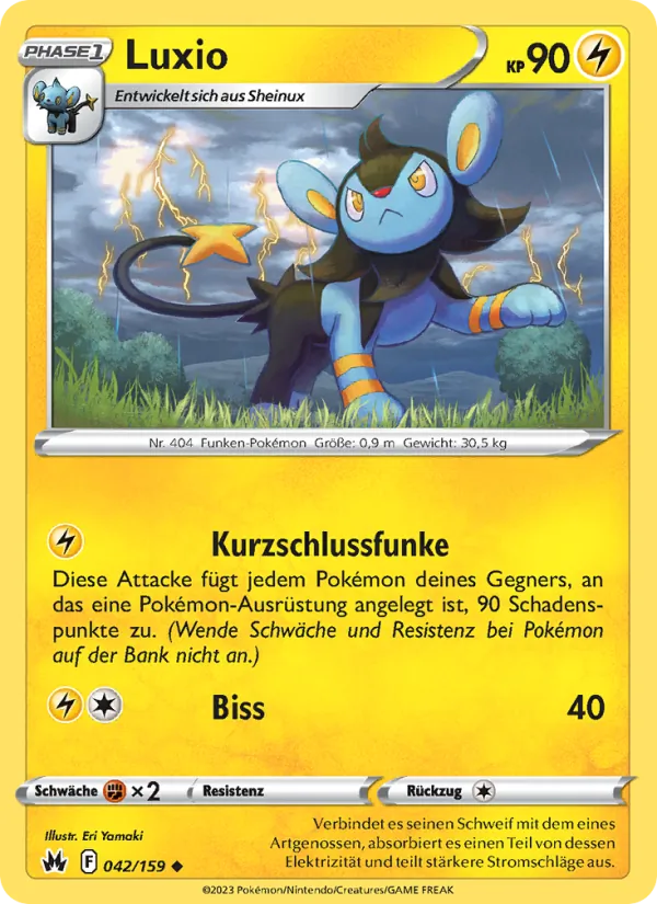 Karte Luxio aus Zenit der Könige, Nummer 042/159