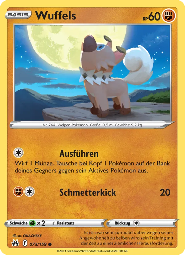 Karte Wuffels aus Zenit der Könige, Nummer 073/159