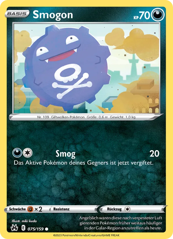 Karte Smogon aus Zenit der Könige, Nummer 075/159