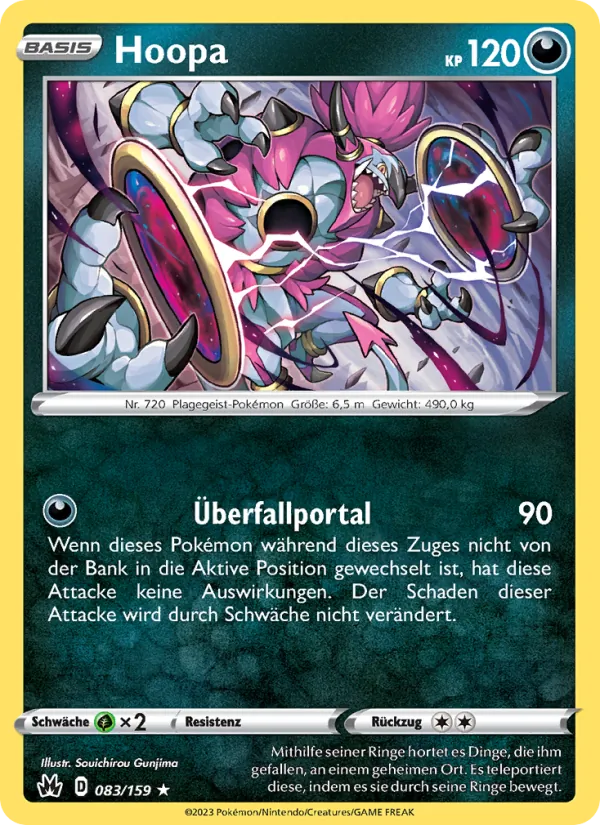 Karte Hoopa aus Zenit der Könige, Nummer 083/159