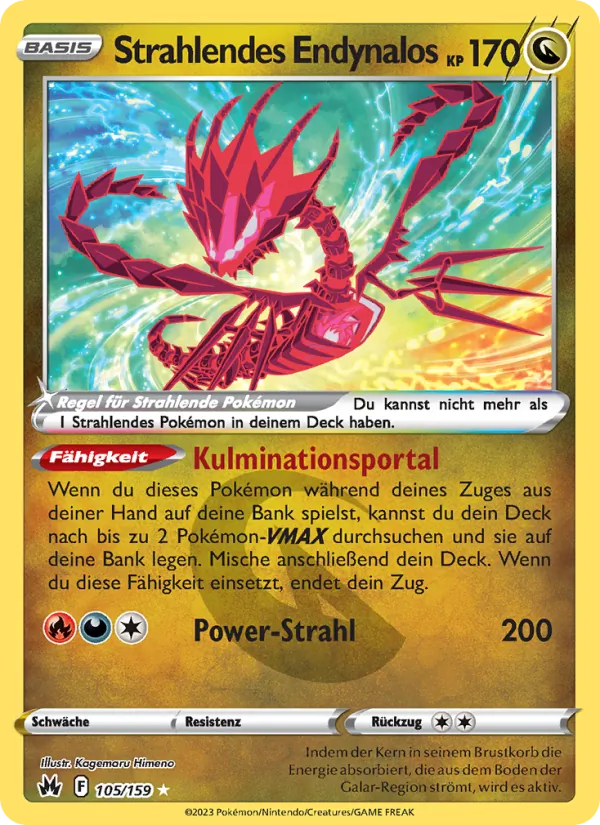 Karte Strahlendes Endynalos aus Zenit der Könige, Nummer 105/159