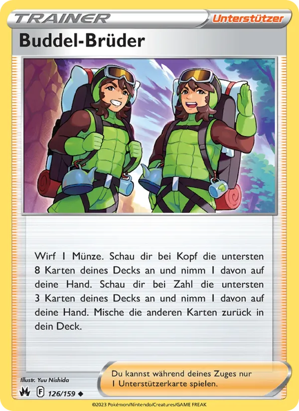 Karte Buddel-Brüder aus Zenit der Könige, Nummer 126/159