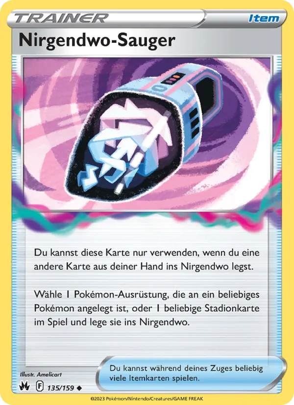 Karte Nirgendwo-Sauger aus Zenit der Könige, Nummer 135/159