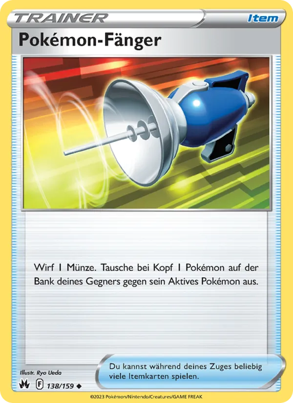 Karte Pokémon-Fänger aus Zenit der Könige, Nummer 138/159