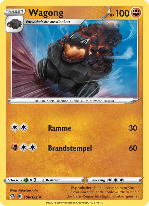Karte Wagong aus Clash der Rebellen, Nummer 106/192