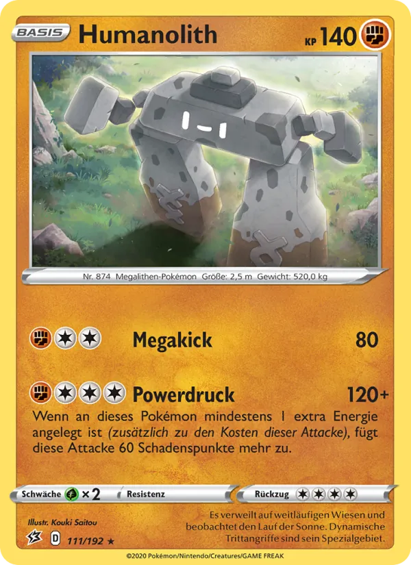 Karte Humanolith aus Clash der Rebellen, Nummer 111/192