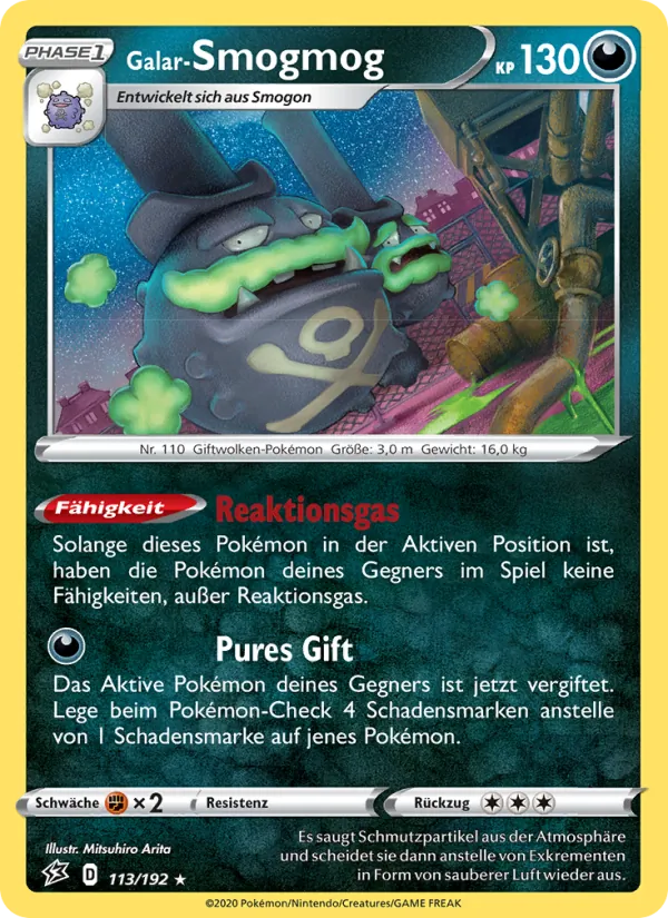 Karte Galar-Smogmog aus Clash der Rebellen, Nummer 113/192