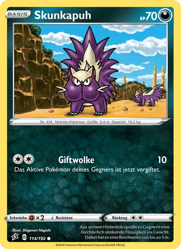 Karte Skunkapuh aus Clash der Rebellen, Nummer 114/192