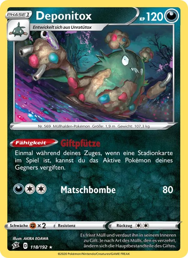 Karte Deponitox aus Clash der Rebellen, Nummer 118/192