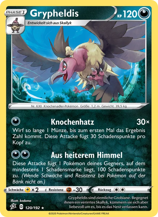 Karte Grypheldis aus Clash der Rebellen, Nummer 120/192