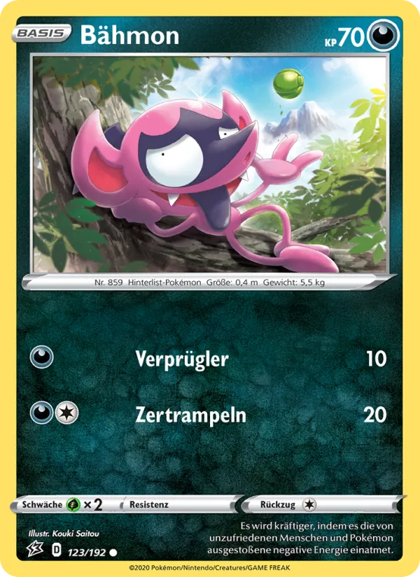 Karte Bähmon aus Clash der Rebellen, Nummer 123/192