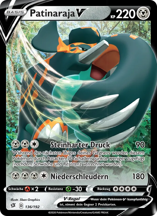Karte Patinaraja V aus Clash der Rebellen, Nummer 136/192