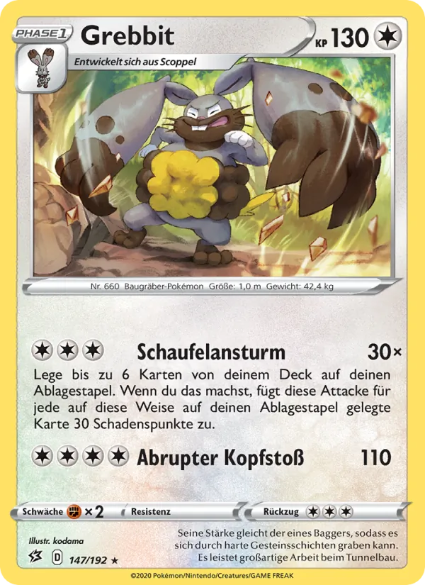 Karte Grebbit aus Clash der Rebellen, Nummer 147/192