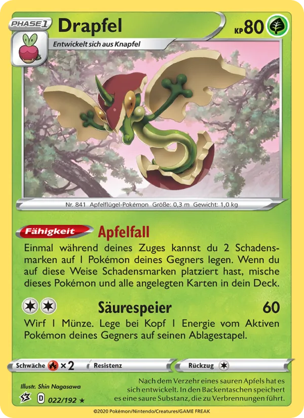 Karte Drapfel aus Clash der Rebellen, Nummer 22/192