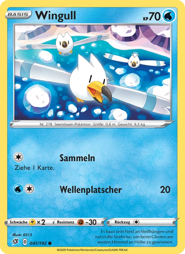 Karte Wingull aus Clash der Rebellen, Nummer 41/192