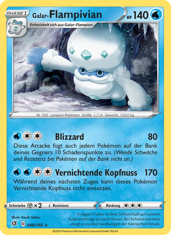 Karte Galar-Flampivian aus Clash der Rebellen, Nummer 48/192