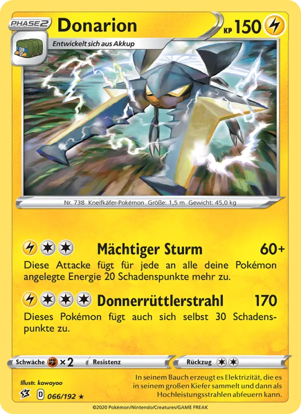 Karte Donarion aus Clash der Rebellen, Nummer 66/192