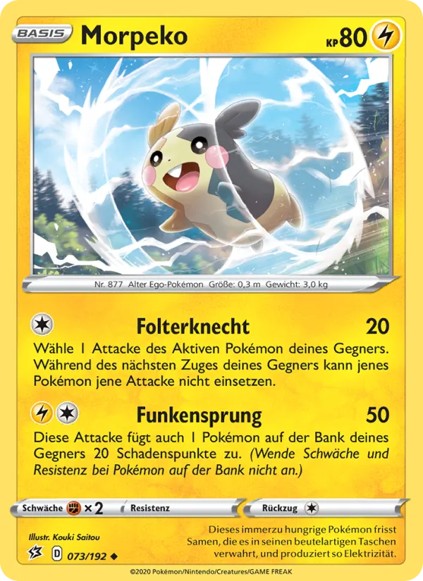 Karte Morpeko aus Clash der Rebellen, Nummer 73/192