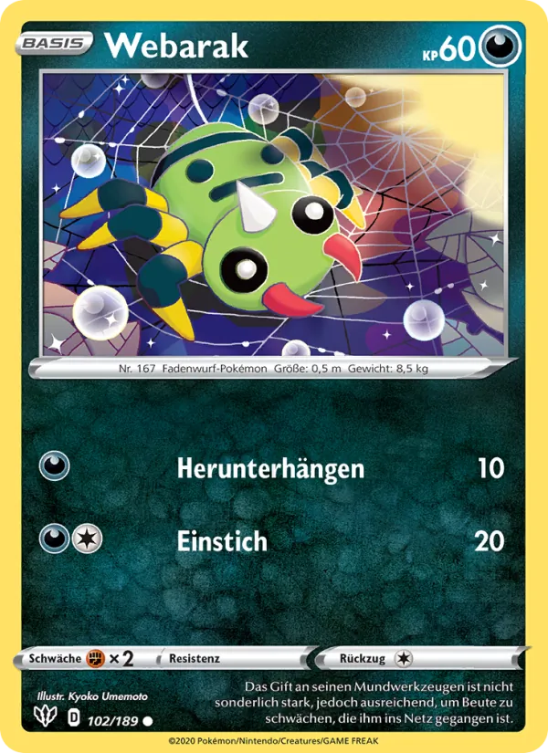 Karte Webarak aus Flammende Finsternis, Nummer 102/189