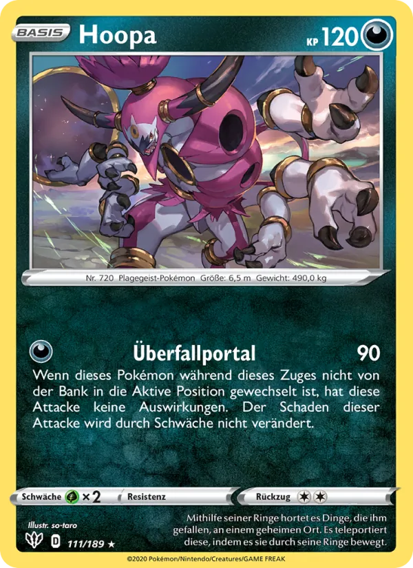 Karte Hoopa aus Flammende Finsternis, Nummer 111/189