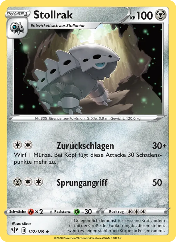 Karte Stollrak aus Flammende Finsternis, Nummer 122/189