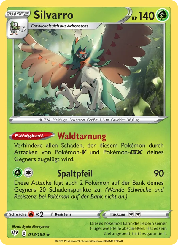 Karte Silvarro aus Flammende Finsternis, Nummer 13/189