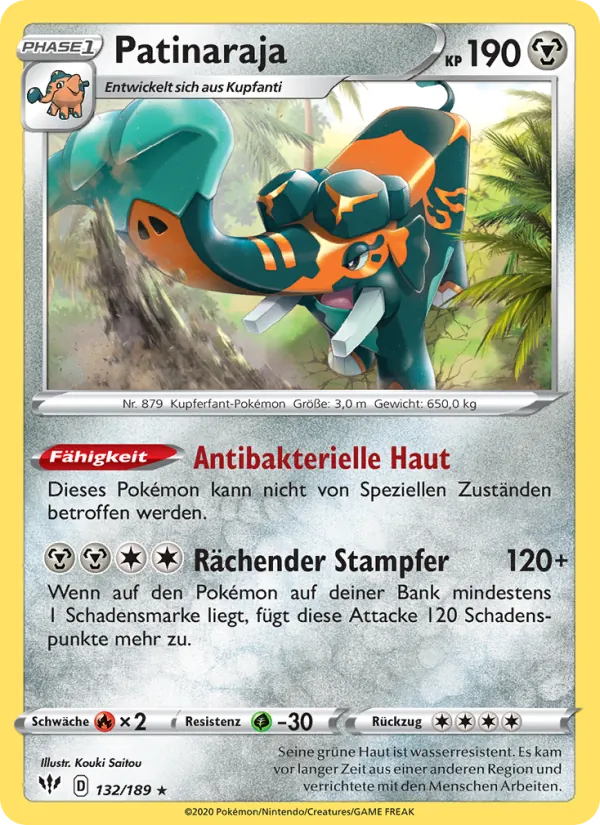 Karte Patinaraja aus Flammende Finsternis, Nummer 132/189