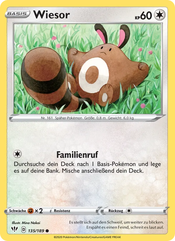 Karte Wiesor aus Flammende Finsternis, Nummer 135/189