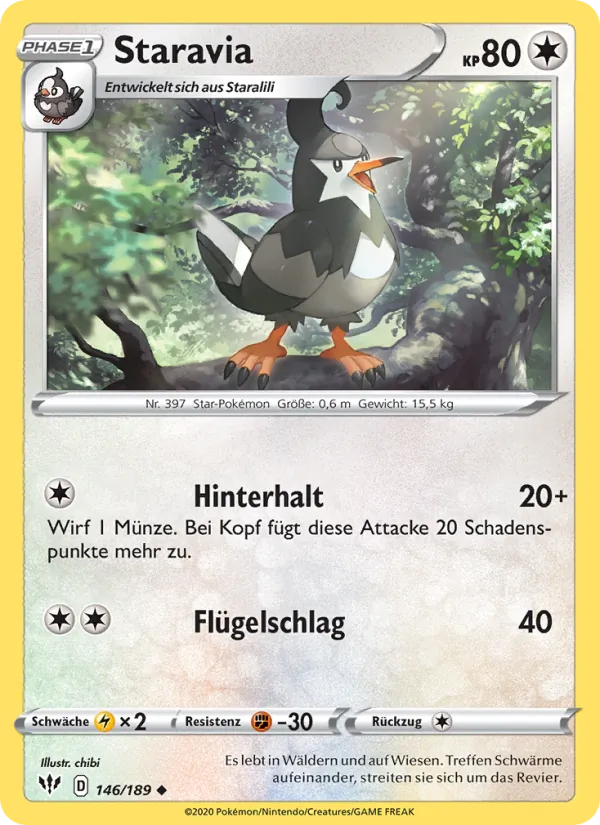 Karte Staravia aus Flammende Finsternis, Nummer 146/189
