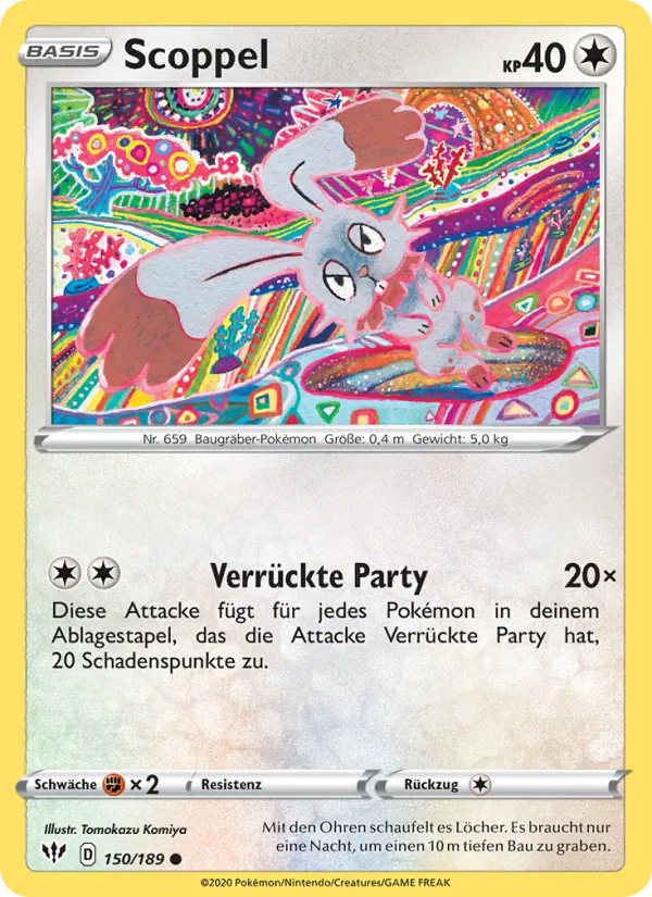 Karte Scoppel aus Flammende Finsternis, Nummer 150/189