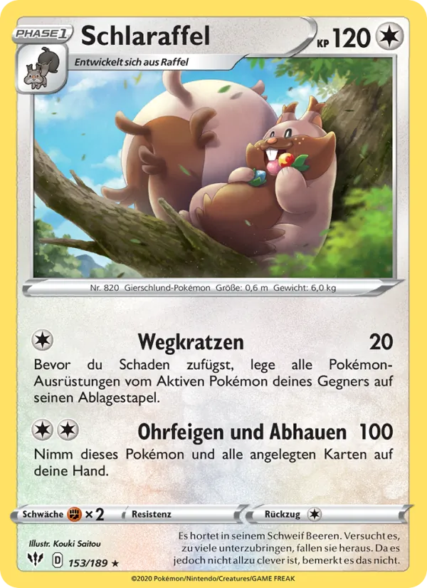Karte Schlaraffel aus Flammende Finsternis, Nummer 153/189