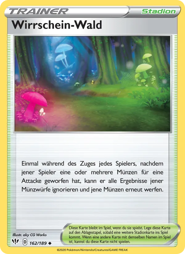 Karte Wirrschein-Wald aus Flammende Finsternis, Nummer 162/189