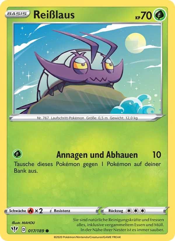 Karte Reißlaus aus Flammende Finsternis, Nummer 17/189