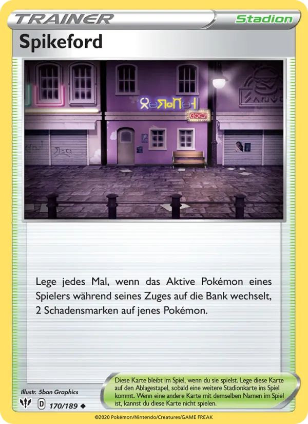 Karte Spikeford aus Flammende Finsternis, Nummer 170/189