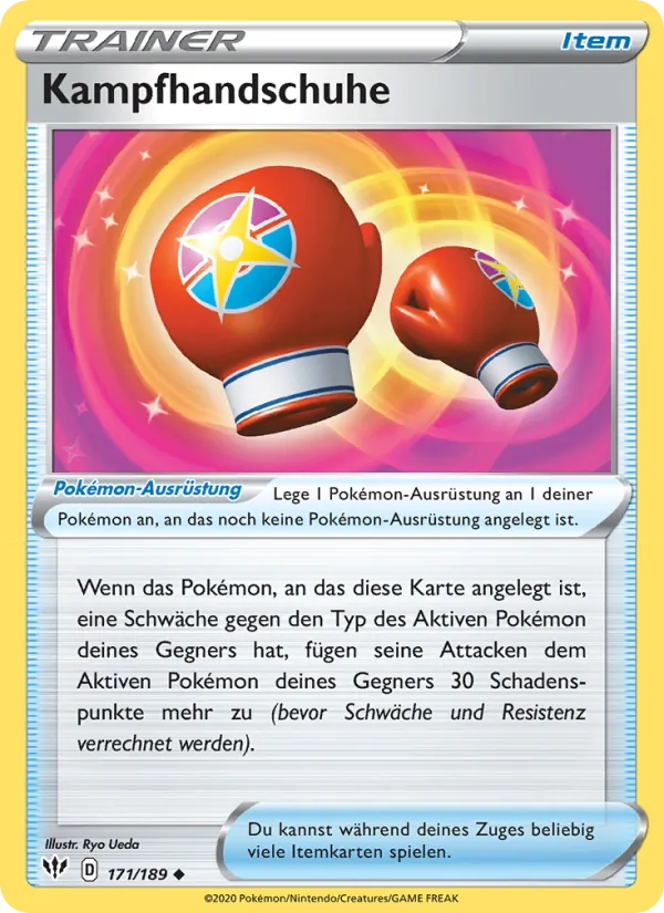 Karte Kampfhandschuhe aus Flammende Finsternis, Nummer 171/189