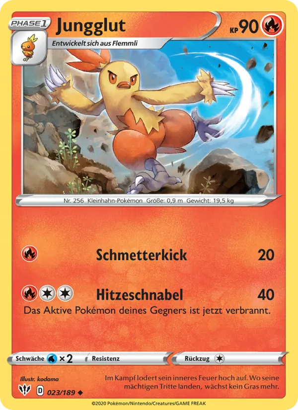 Karte Jungglut aus Flammende Finsternis, Nummer 23/189