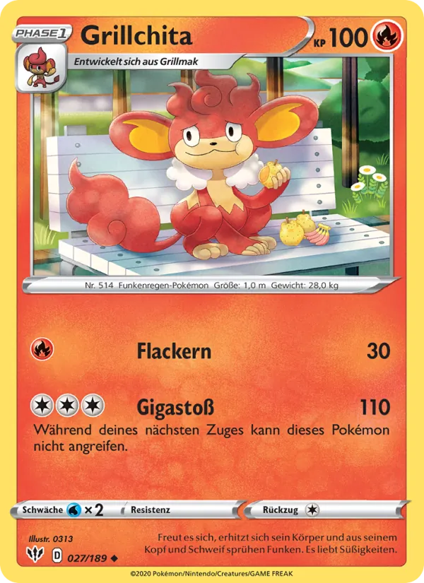 Karte Grillchita aus Flammende Finsternis, Nummer 27/189