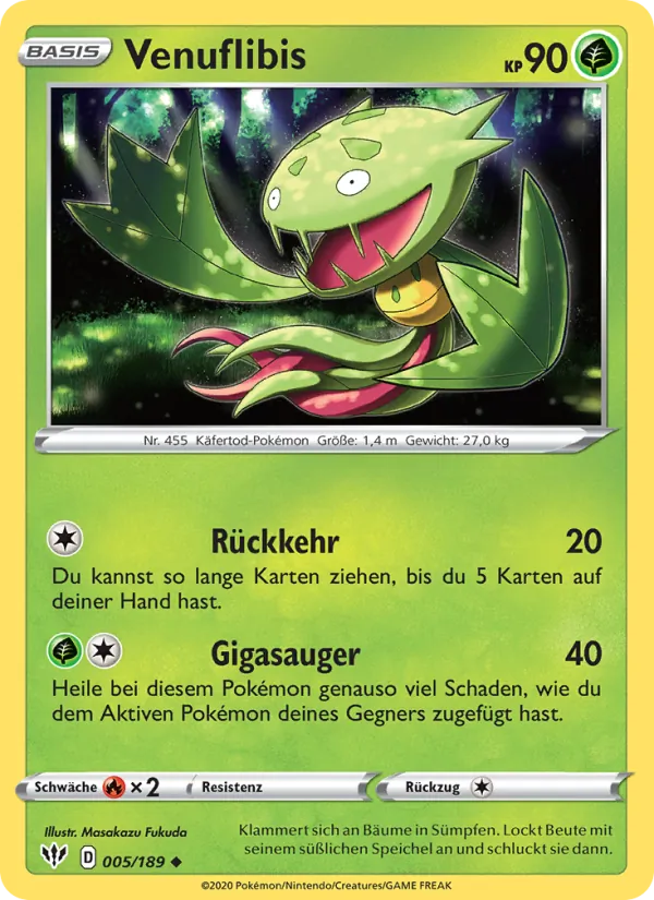 Karte Venuflibis aus Flammende Finsternis, Nummer 5/189