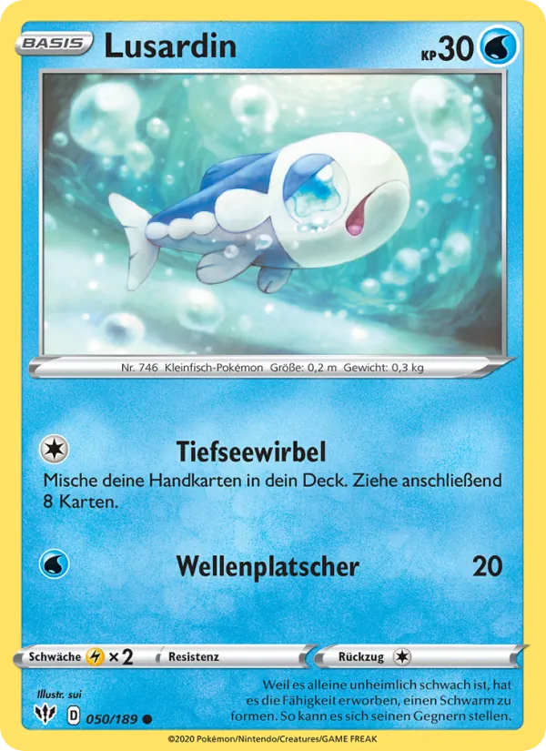 Karte Lusardin aus Flammende Finsternis, Nummer 50/189