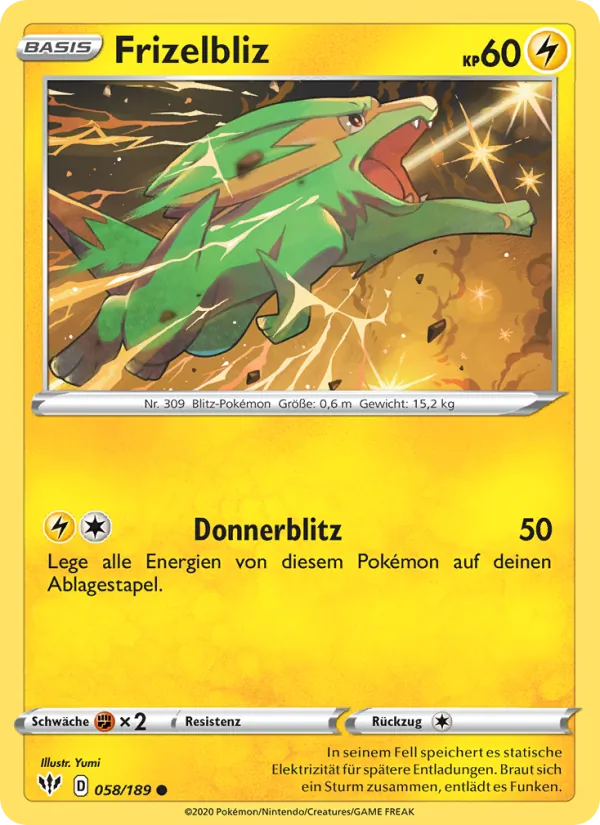Karte Frizelbliz aus Flammende Finsternis, Nummer 58/189