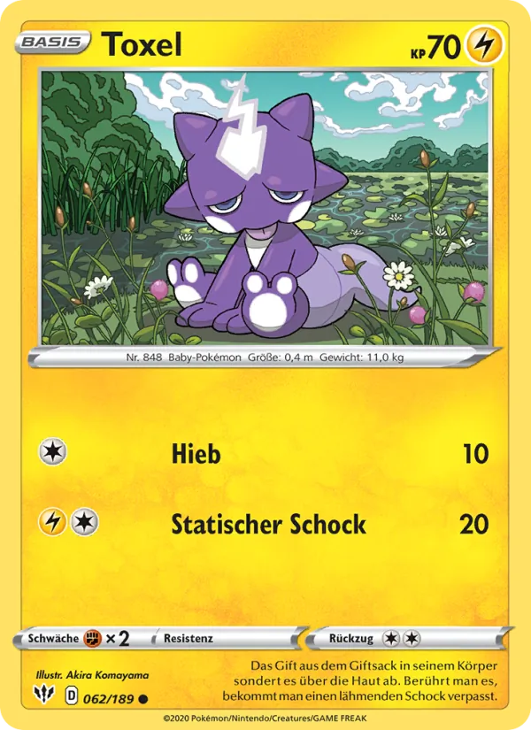 Karte Toxel aus Flammende Finsternis, Nummer 62/189