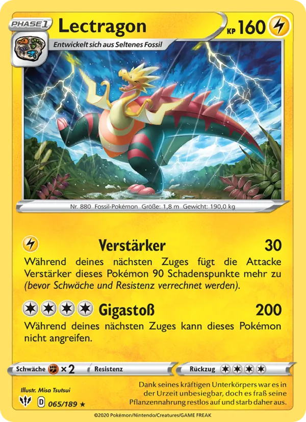 Karte Lectragon aus Flammende Finsternis, Nummer 65/189