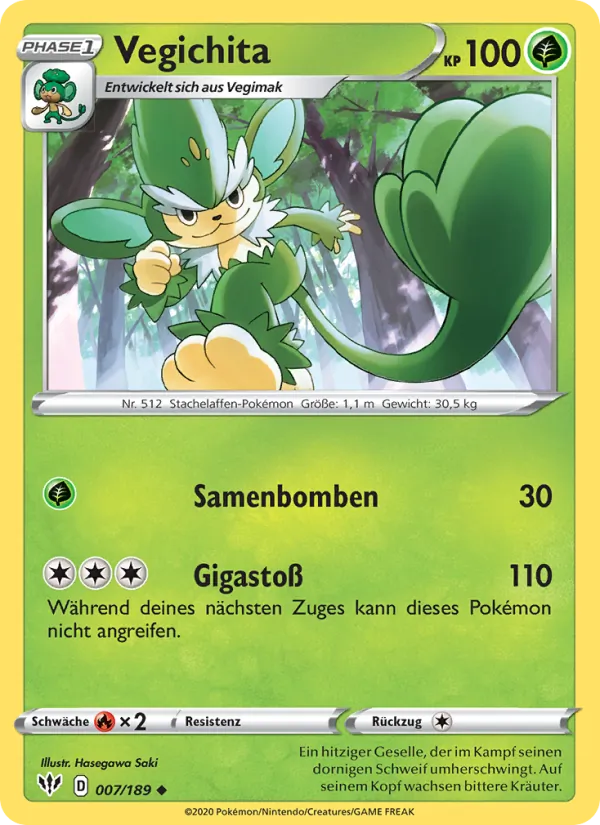 Karte Vegichita aus Flammende Finsternis, Nummer 7/189