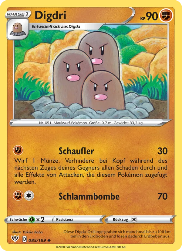 Karte Digdri aus Flammende Finsternis, Nummer 85/189