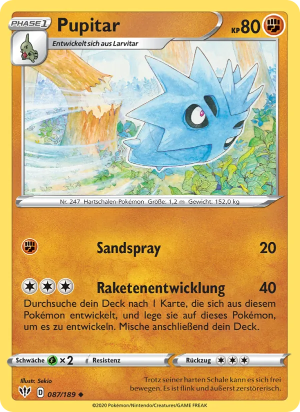 Karte Pupitar aus Flammende Finsternis, Nummer 87/189