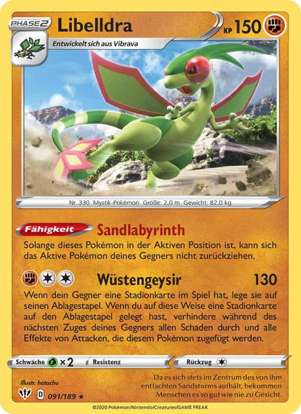 Karte Libelldra aus Flammende Finsternis, Nummer 91/189