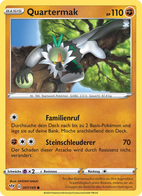 Karte Quartermak aus Flammende Finsternis, Nummer 97/189
