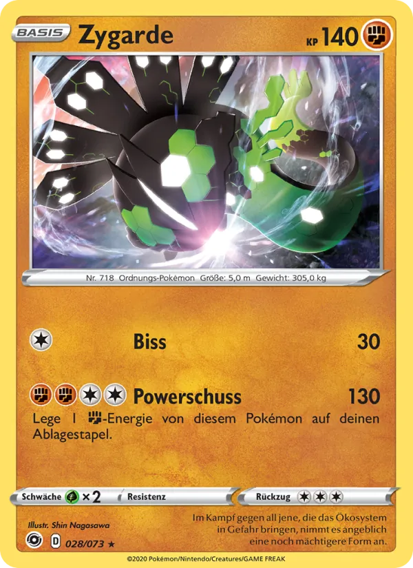 Karte Zygarde aus Weg des Champs, Nummer 28/73