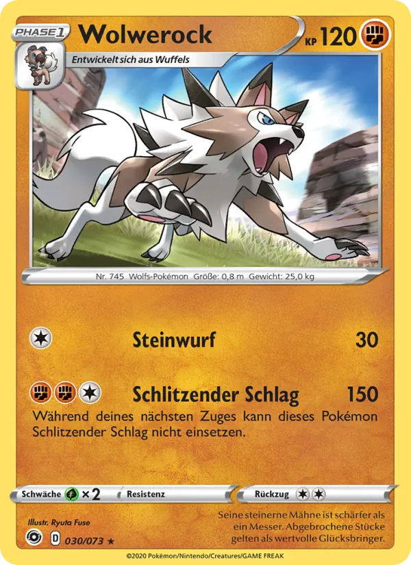 Karte Wolwerock aus Weg des Champs, Nummer 30/73
