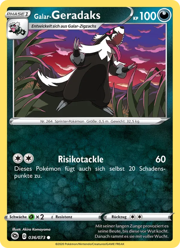 Karte Galar-Geradaks aus Weg des Champs, Nummer 36/73